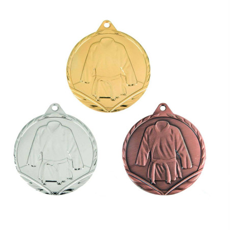 Pack de 100 médailles frappées 32mm Judo Sports de combat 7780