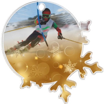 Médaille Acrylique 60mm Ski...