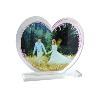 Cadre photo acryglass Coeur...