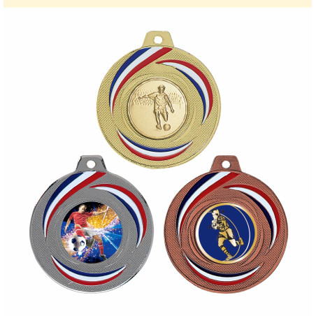 Médaille 50mm avec Pastille - F-Q015
