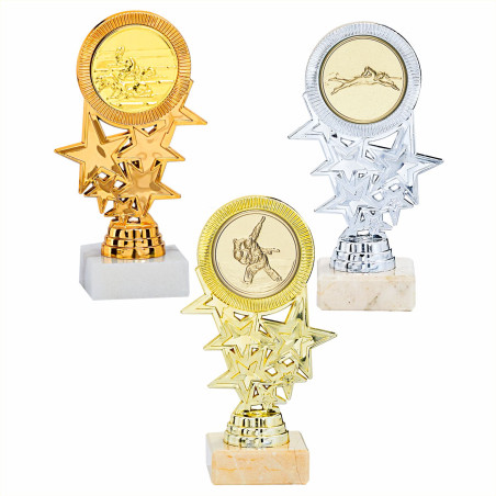 Trophée Multisports Etoile avec Pastille F-134-03 - F-134-04 - F-134-05