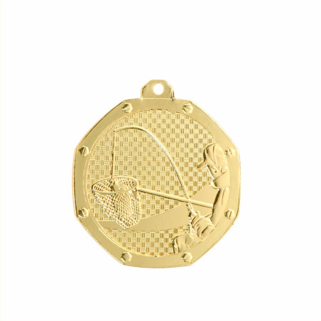 Médaille Frappée 50mm Pêche F-DB-15