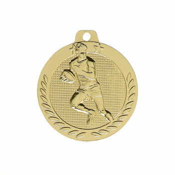 Médaille frappée Rugby 40mm...