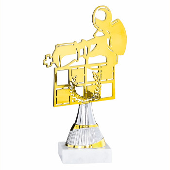 Trophée laser métal Echecs...