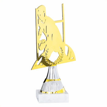 Trophée laser métal Rugby...