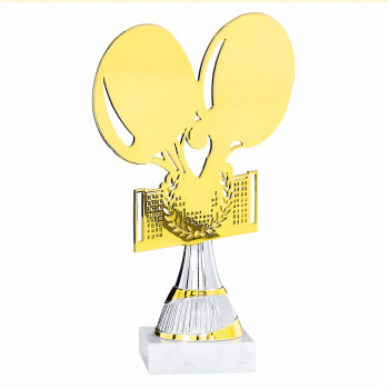 Trophée laser métal Tennis...