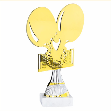 Trophée laser métal Tennis de table F-55113