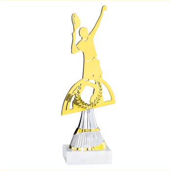 Trophée laser métal Tennis...
