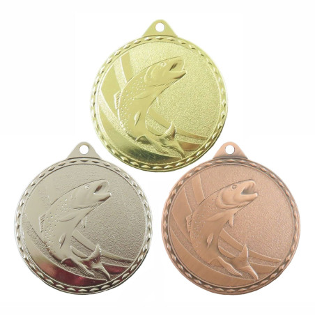 Médaille Frappée 50mm Pêche - CH-IM00663