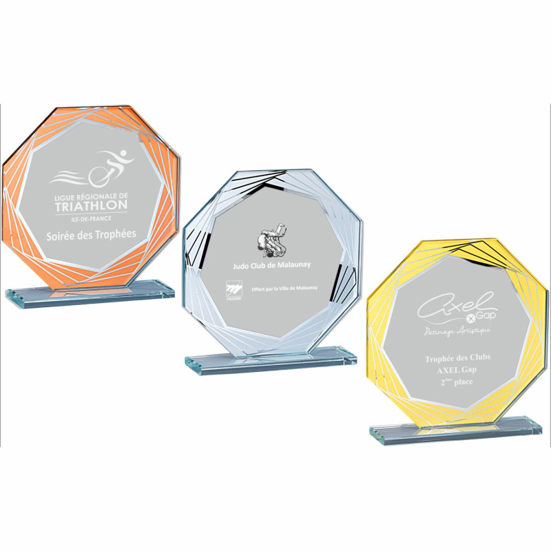 Trophée Création Verre - F-160-41 - F-160-42 - F-160-43