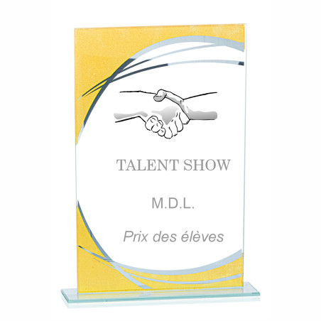 Trophée création verre - F-162-11 - F-162-12 - F-162-13