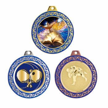 Médaille 70mm avec pastille...