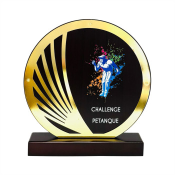 Trophée bois et métal...