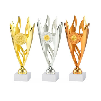 Lot de 3 trophées Flamme...