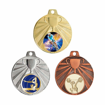 Médaille 50mm avec pastille...