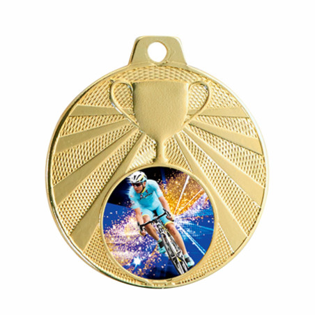 Médaille 50mm avec pastille F-Q074