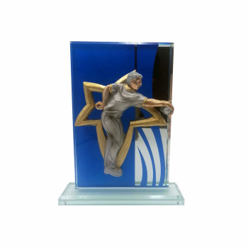 Trophée verre avec sujet...