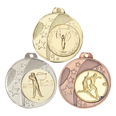 Médaille 40mm avec Pastille - F-036