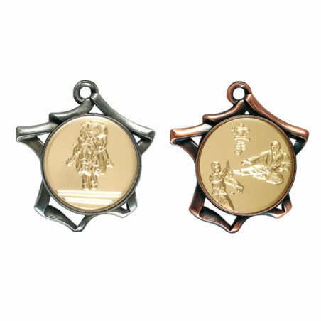 Médaille multisports avec pastille F-8469