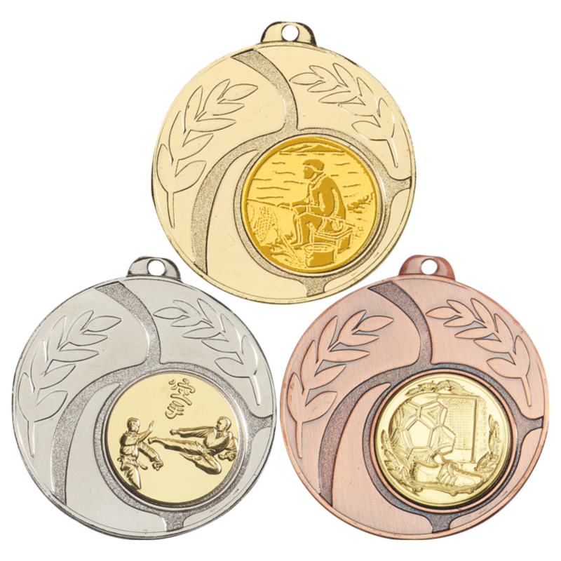 Médaille 50mm multisports avec pastille F-8344