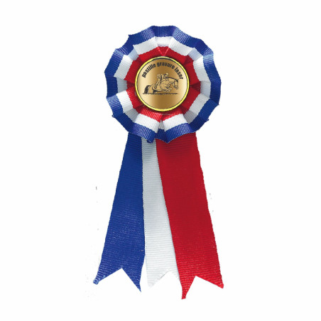 Mini-flots Tricolore avec logo personnalisé en gravure - MFT