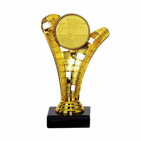 Trophée podium multisports avec pastille CH-AR1140