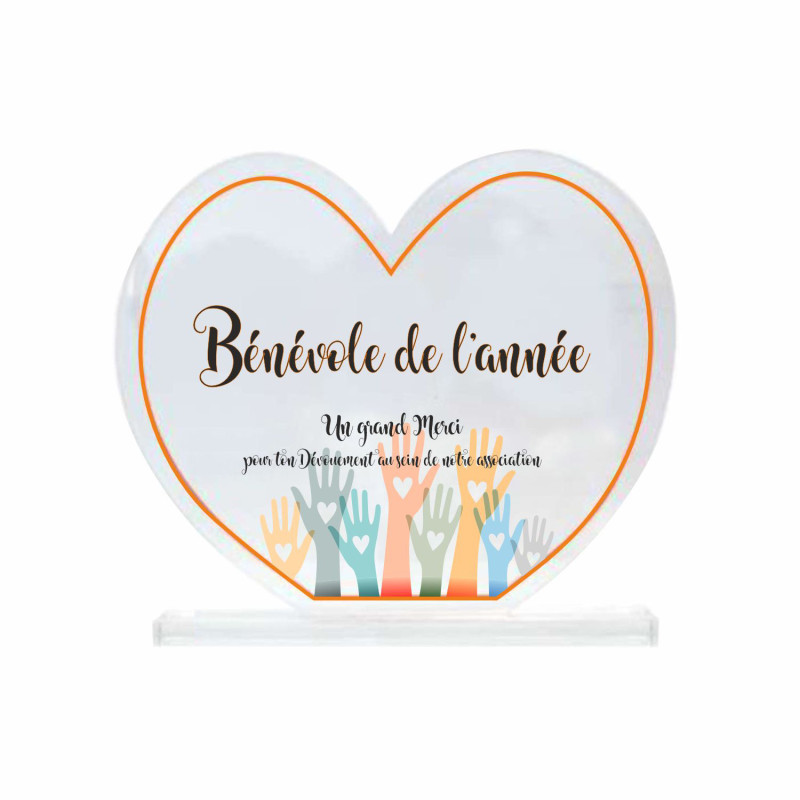 Trophée Création Acryglass Coeur