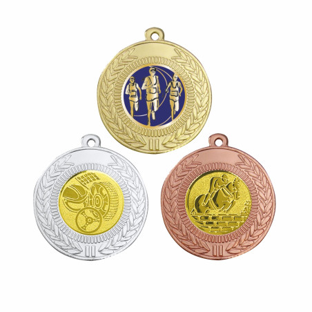 Médaille 45mm avec pastille multisports - B-ME38