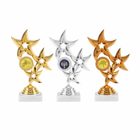 Trophée divers étoile multisports avec pastille - CH-32541