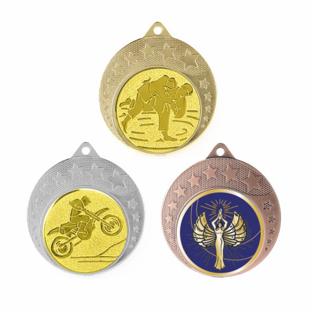 Médaille 70mm multisports avec pastille - CH-IM00764