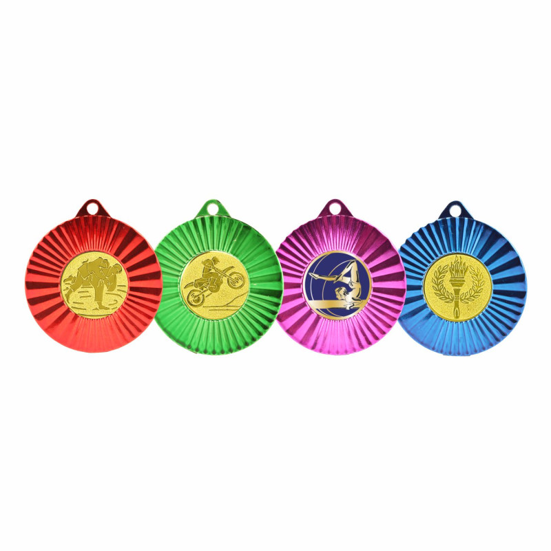 Médaille 50mm multisports avec pastille - CH-IM00753