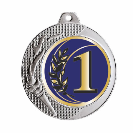 Médaille 70mm multisports avec pastille - F-Q-079