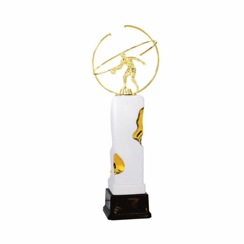 Trophée d'art céramique multisports avec figurine - F-145-21