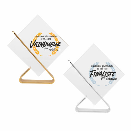 Trophée création verre et métal - CH-81841