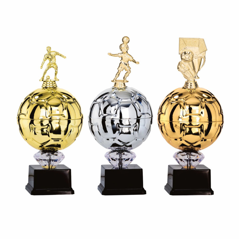 Trophée spécial football avec figurine football - F-86-01 - F-86-02 - F-86-03