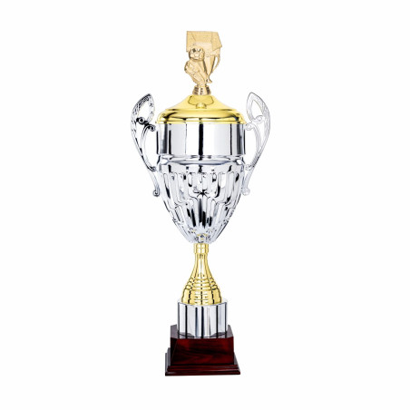 Coupe ligne prestige tout métal avec couvercle et figurine - F-7601S - F-7602S - F-7603S