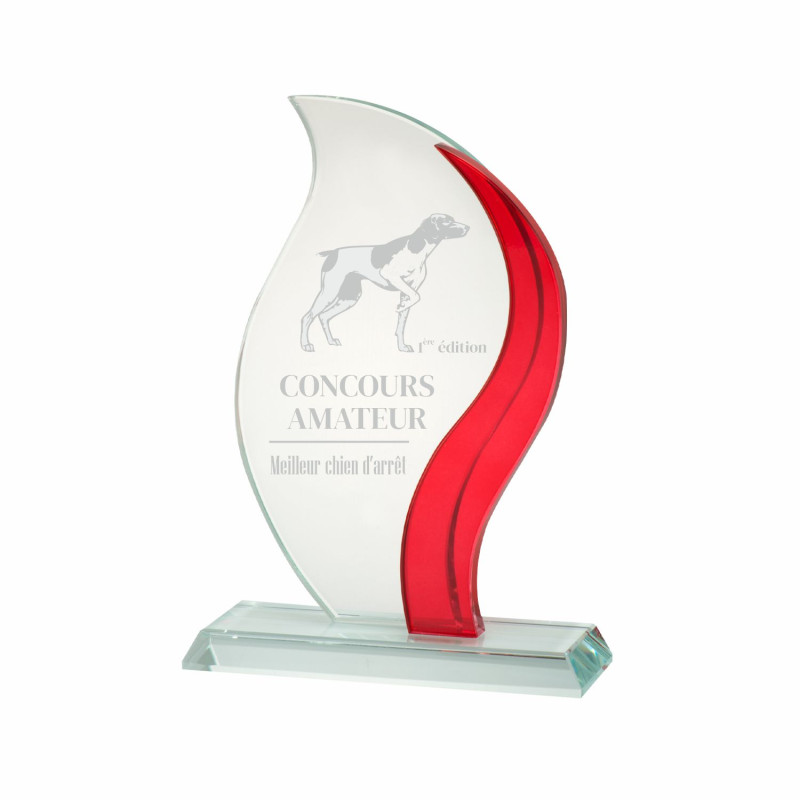 Trophée création verre - B-W331 - B-W332 - B-W333