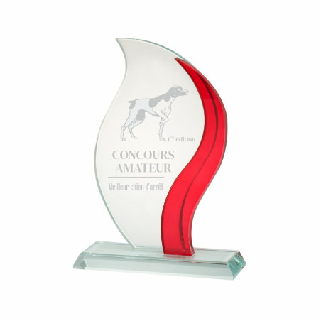 Trophée création verre - B-W331 - B-W332 - B-W333