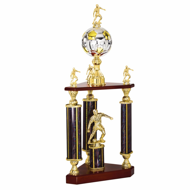 Trophée à étage spécial football avec figurines football homme - F-88-31