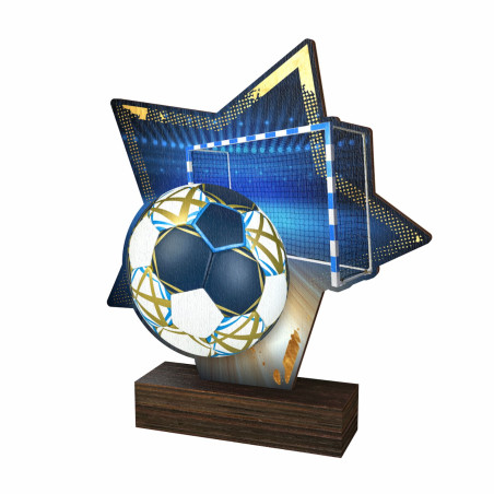 Trophée bois couleurs handball - BA-WFSTAR001C.M37