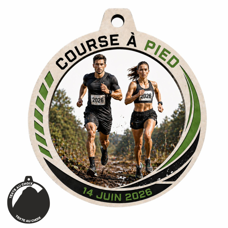 Médaille Création Sport Bois isorel 50 ou 70mm - TD-ISO-50 - TD-ISO-70 Cross