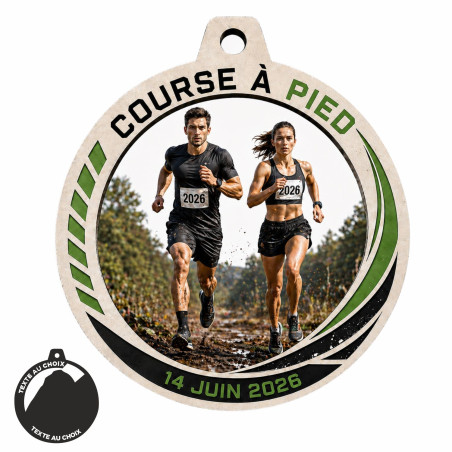 Médaille Création Sport Bois isorel 50 ou 70mm - TD-ISO-50 - TD-ISO-70 Cross