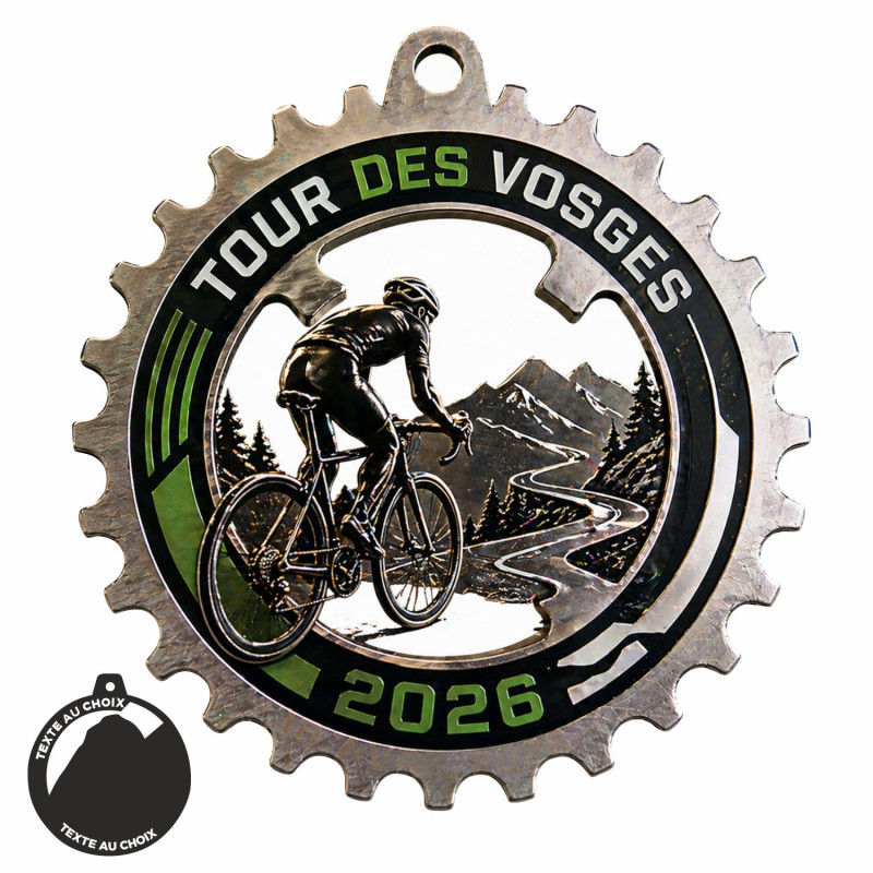 Médaille Création Sport Bois isorel 50 ou 70mm - TD-ISO-50 - TD-ISO-70 Cyclisme