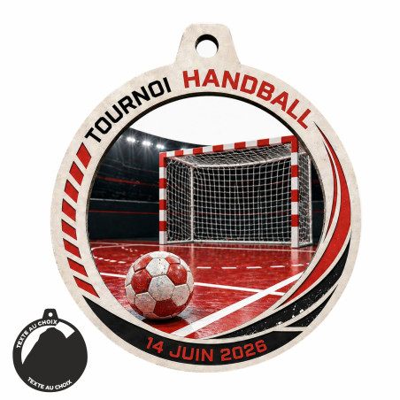 Médaille Création Sport Bois isorel 50 ou 70mm - TD-ISO-50 - TD-ISO-70 Handball