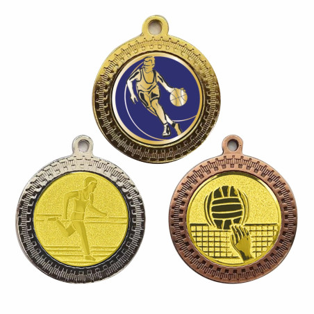 Médaille 35mm avec pastille multisports - CA-FE196