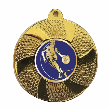 Médaille 50mm avec pastille multisports - CA-FE016