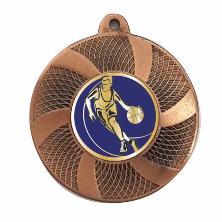 Médaille 50mm avec pastille multisports - CA-FE016