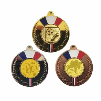 Médaille 50mm avec pastille...