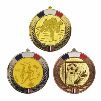 Médaille 70mm avec pastille...