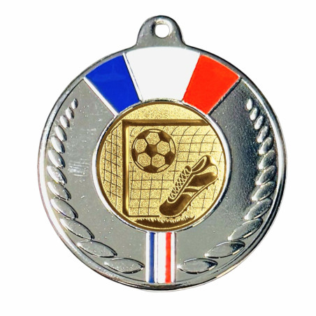 Médaille 50mm avec pastille modèle tricolore multisports - CA-11FE288